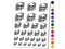 Skull and Roses Flowers Bones Temporary Tattoo Water Resistant Fake Body Art Set Collection